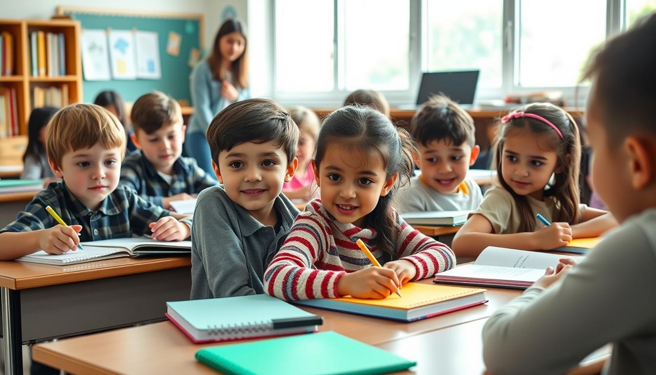 Students working in research laboratory